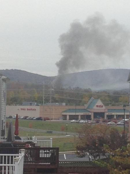 Lakin Ave Fire, as seen from Fletchers Grove
