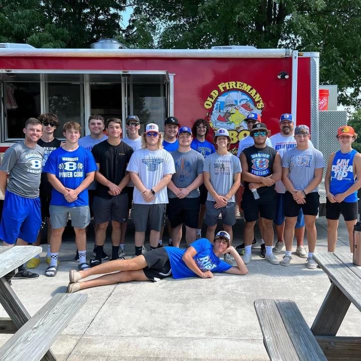 Coach Wadel and members of the Boonsboro H.S. Football team