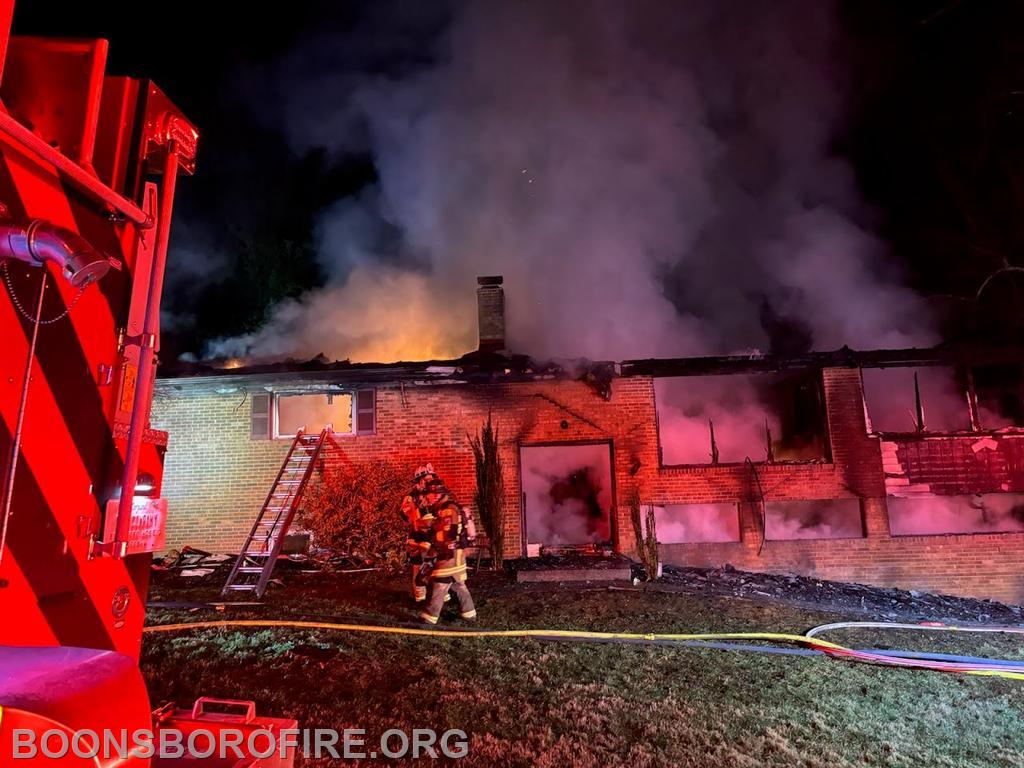 Jefferson County House Fire - First Hose Company of Boonsboro